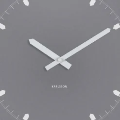 Horloge murale en métal Sucinto Dome Square (Gris)