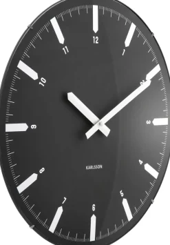 Horloge murale en polypropylène Realista Dome (Noir)