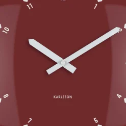 Horloge murale en polypropylène Realista Dome (Rouge)