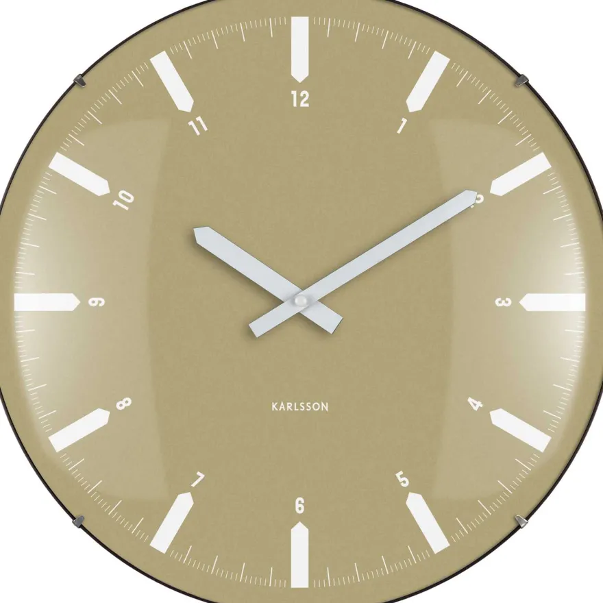 Horloge murale en polypropylène Realista Dome (Vert)