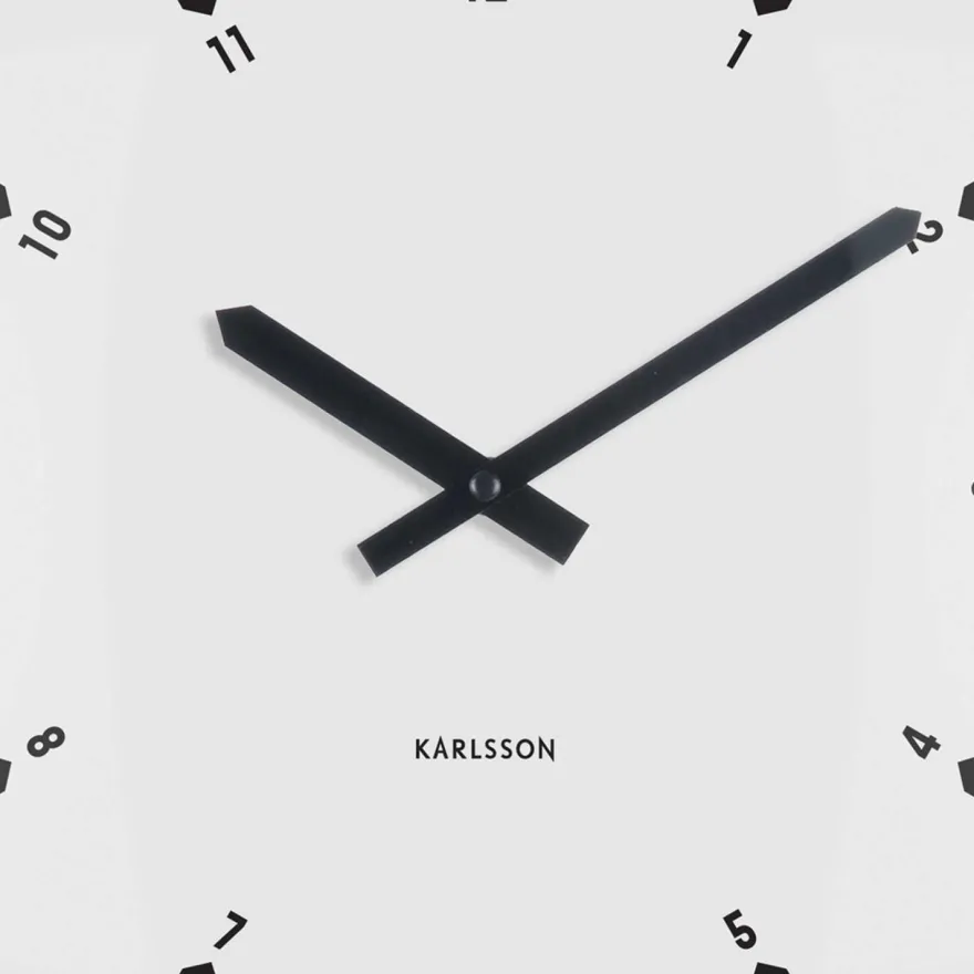 Horloge murale en polypropylène Realista Dome (Blanc)