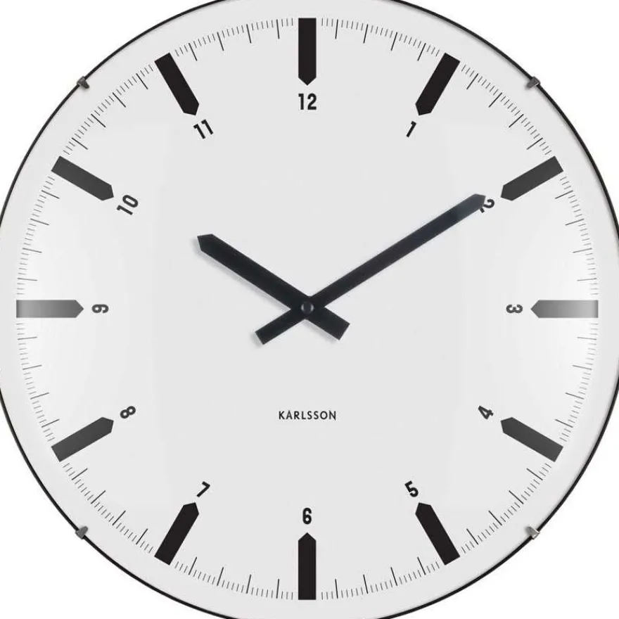 Horloge murale en polypropylène Realista Dome (Blanc)