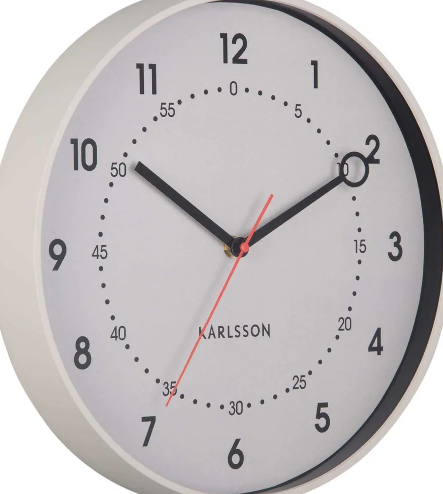Horloge murale en résine Fresco (Gris foncé)