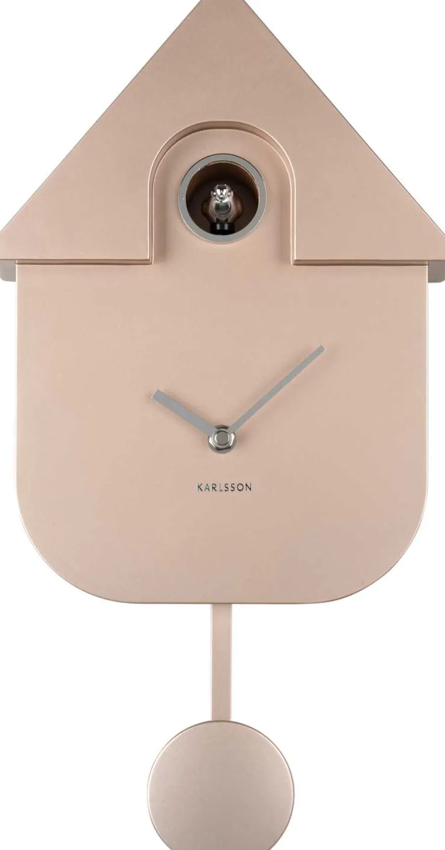 Horloge murale moderne Cuckoo (Rose gold métallique)