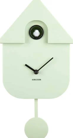Horloge murale moderne Cuckoo (Vert clair)