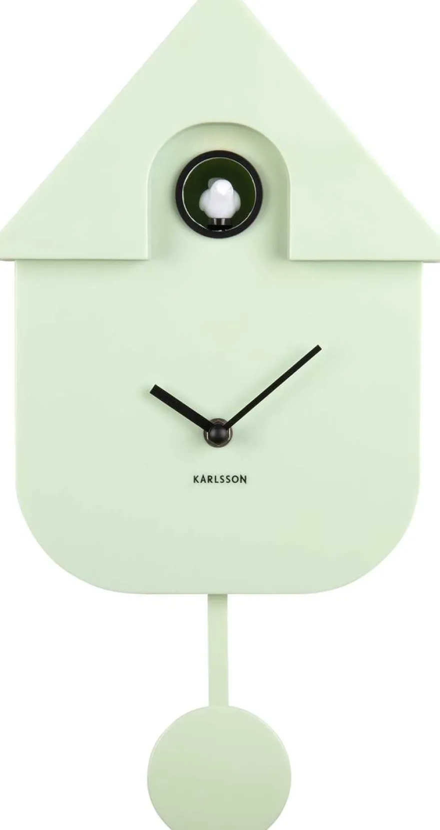 Horloge murale moderne Cuckoo (Vert clair)