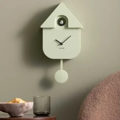 Horloge murale moderne Cuckoo (Vert clair)
