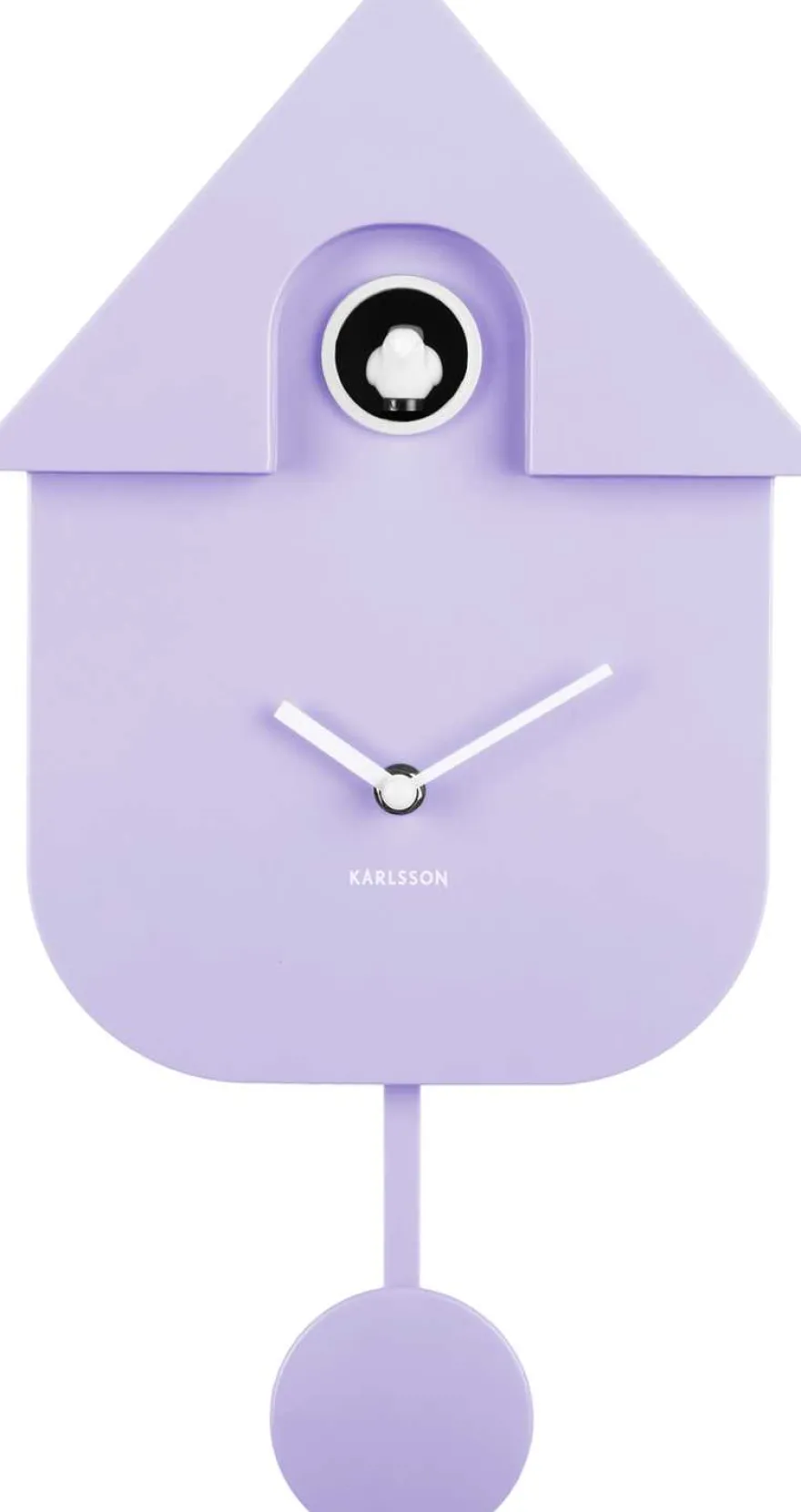 Horloge murale moderne Cuckoo (Violet clair)