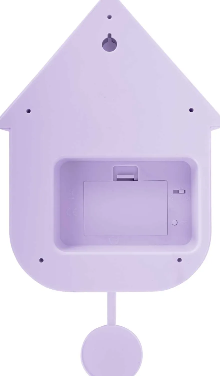 Horloge murale moderne Cuckoo (Violet clair)