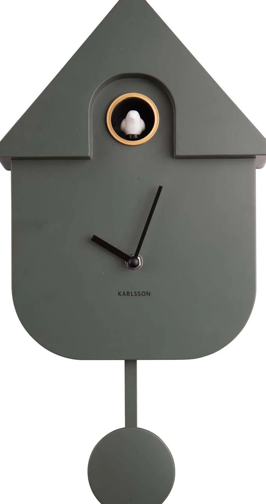 Horloge murale moderne Cuckoo (Vert)