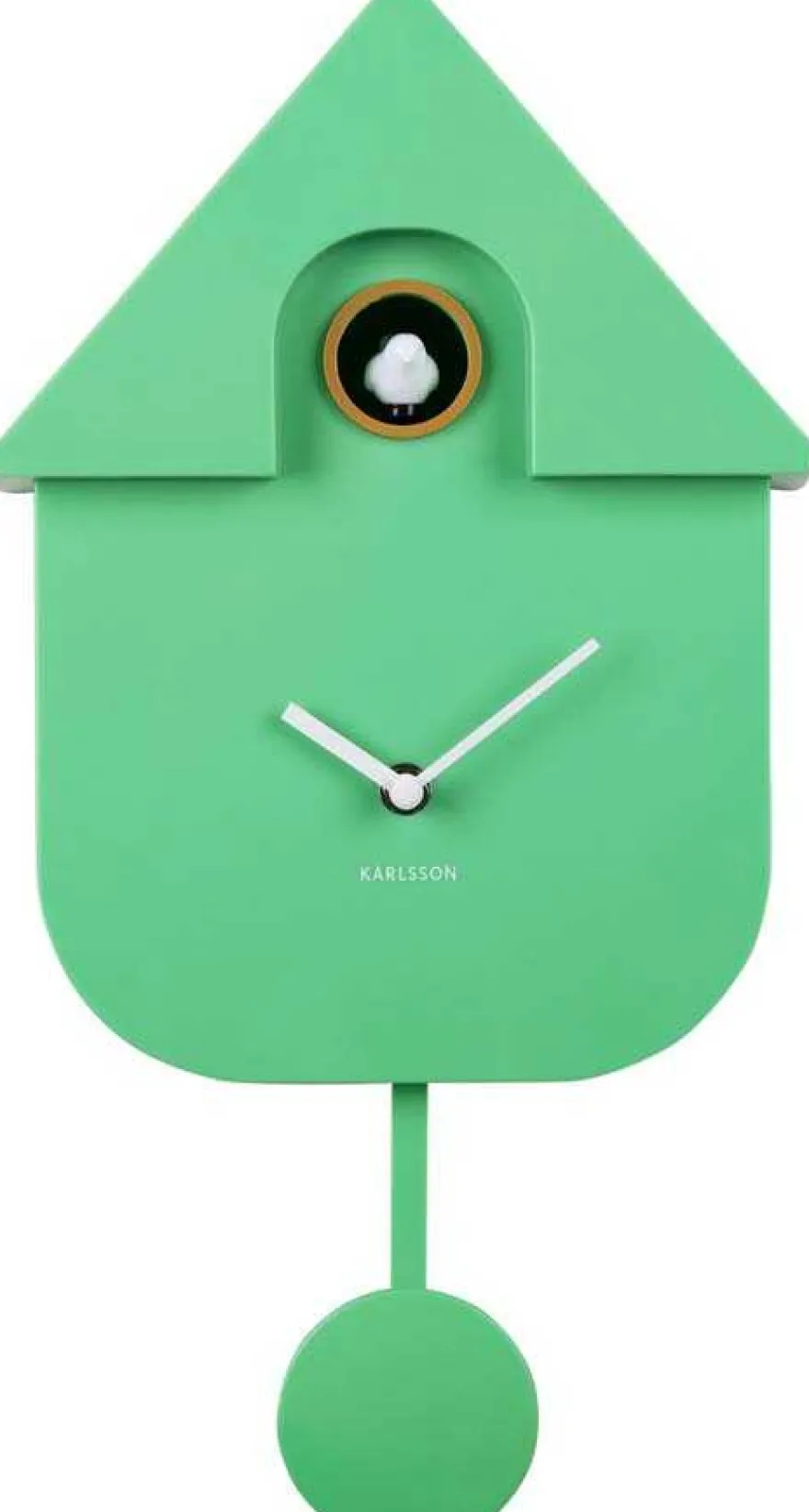 Horloge murale moderne Cuckoo (Vert vif)