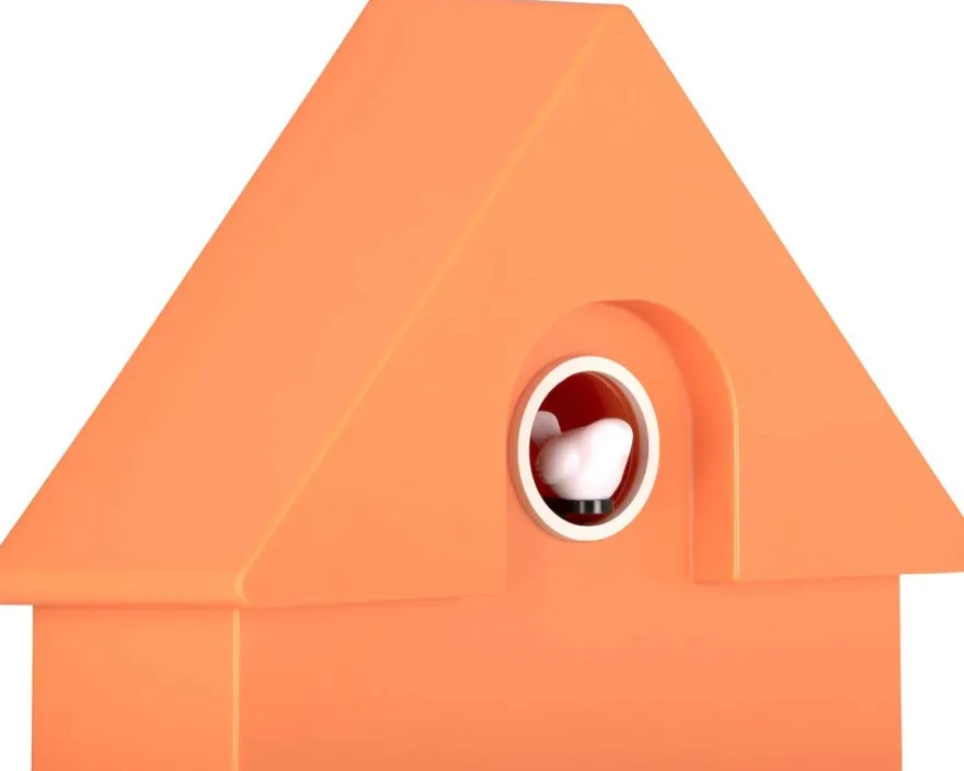 Horloge murale moderne Cuckoo (Orange)