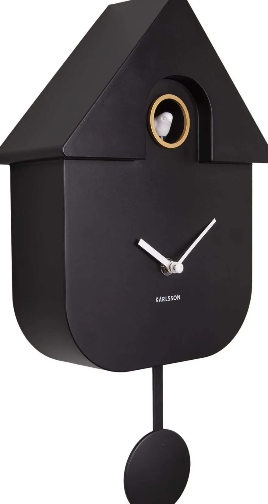 Horloge murale moderne Cuckoo (Noir)