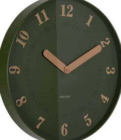 Horloge murale polypropylène Amena (Vert)