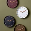 Horloge murale polypropylène Amena (Blanc)