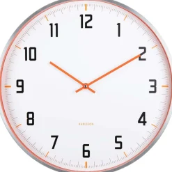 Horloge murale ronde 40 cm Sporty (Orange)