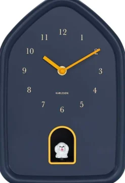 Horloge à poser Modern Doggy (Bleu foncé)