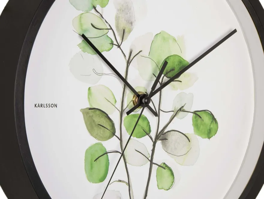 Horloge rondeBotanical 26 cm (Eucalyptus)