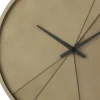 Horloge ronde en bois Lines 30 cm (Vert mousse)