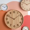 Horloge ronde en bois Pure grain (40 cm)