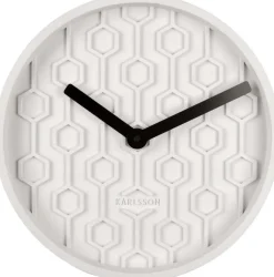 Horloge ronde en béton Honey31 cm (Blanc)
