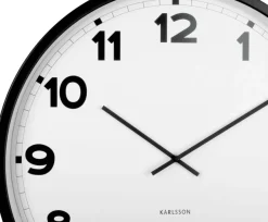 Horloge ronde en métal New classic 60 cm (Noir et blanc)