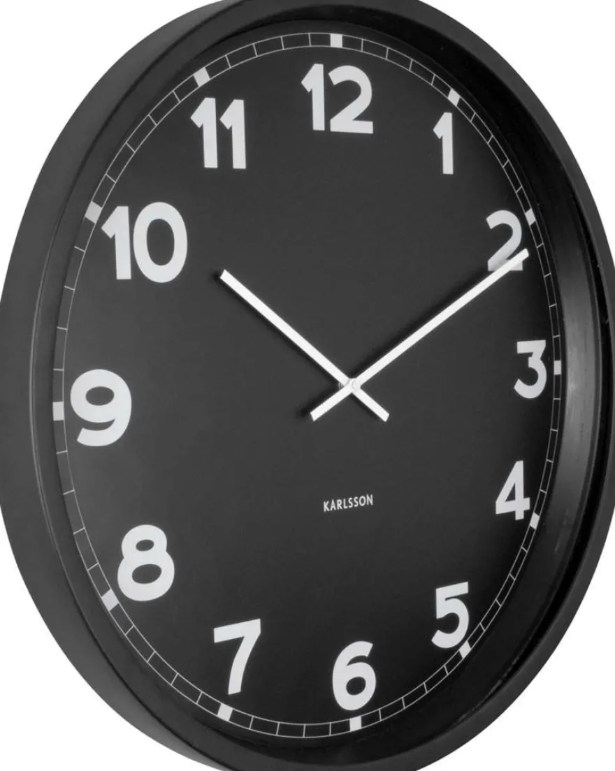 Horloge ronde en métal New classic 60 cm (Noir)