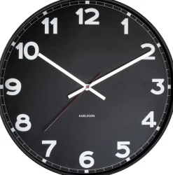 Horloge ronde en métal New classic 40 cm (Noir)