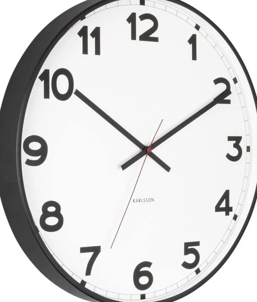 Horloge ronde en métal New classic 40 cm (Blanc)