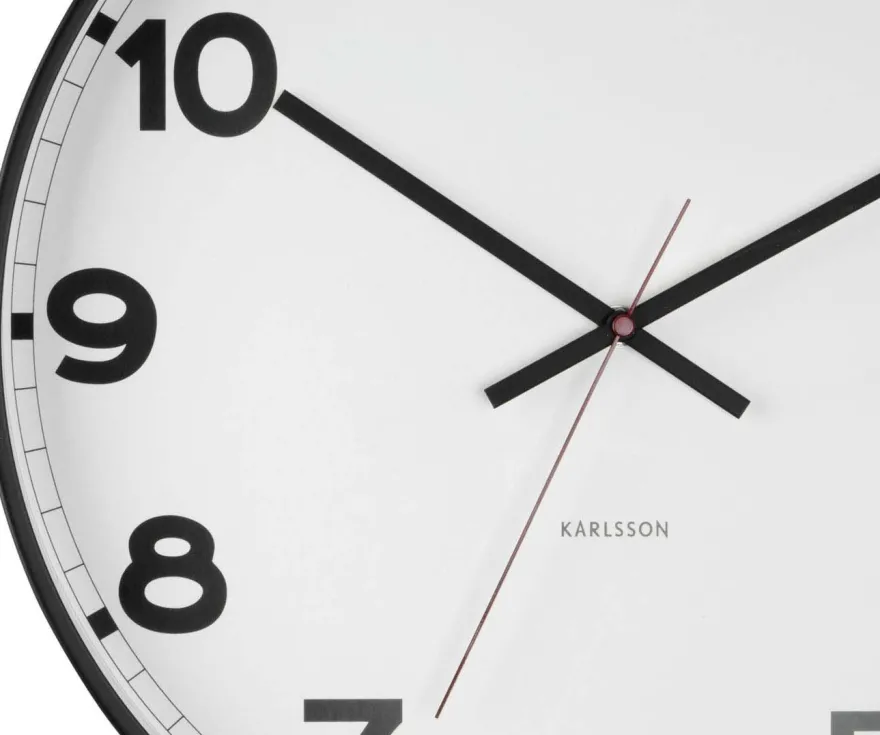 Horloge ronde en métal New classic 40 cm (Blanc)