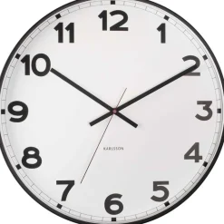 Horloge ronde en métal New classic 40 cm (Blanc)