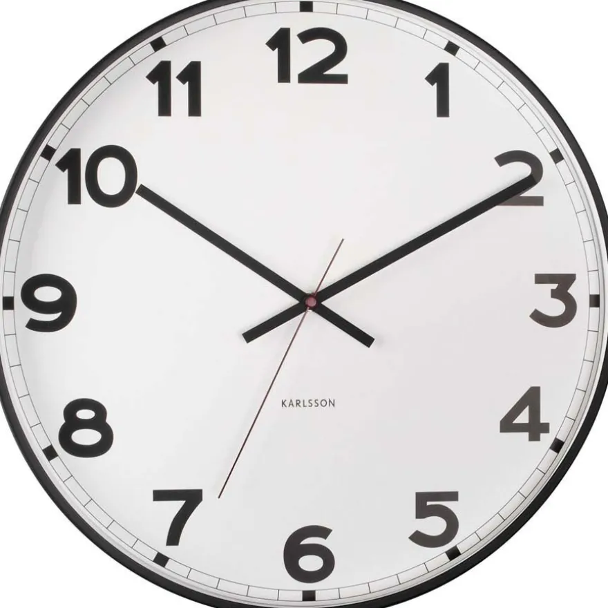 Horloge ronde en métal New classic 40 cm (Blanc)