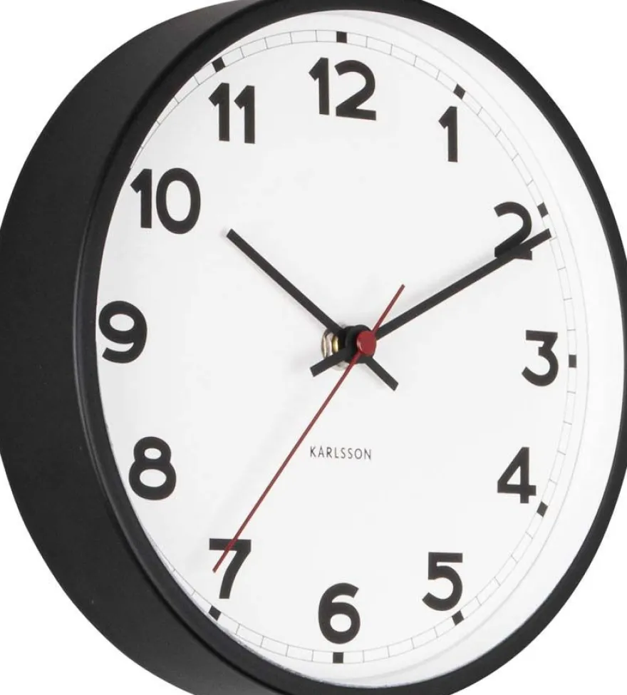 Horloge ronde en métal New classic 20 cm (Blanc)