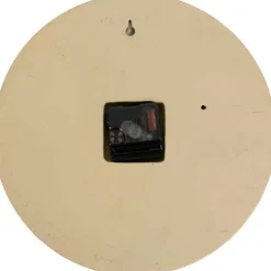 Horloge ronde en résine Petra30 cm (Marron sable)