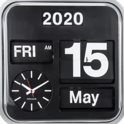 Horloge vintage Big Flip 43 cm (Argent)