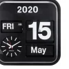Horloge vintage Big Flip 43 cm (Noir)