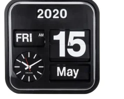 Horloge vintage Big Flip 43 cm (Noir)