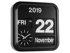 Horloge vintage Big Flip 43 cm (Noir)