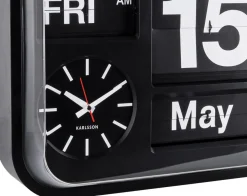 Horloge vintage Big Flip 43 cm (Noir)