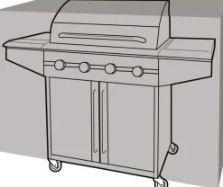 Housse de protection barbecue rectangulaire (165 cm de long)