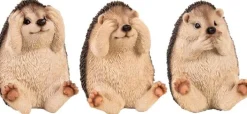 Hérissons expressifs en résine (Lot de 3)