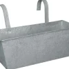 Jardinière balcon en zinc à suspendre (Gris)