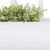 Jardinière balcon en zinc à suspendre (Blanc)
