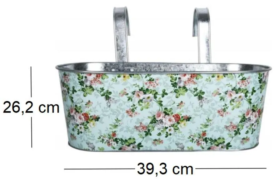 Jardinière de balcon avec crochets Roses