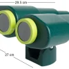 Jumelles XXL en plastique pour enfants (Vert foncé et vert lemon)