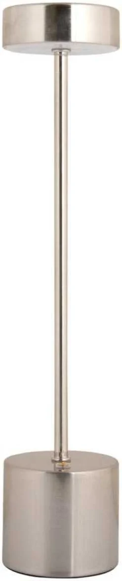 Lampe de table en métal Ganard led (Argent)