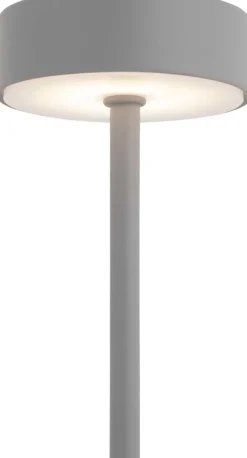 Lampe de table en métal Ganard led (Gris)