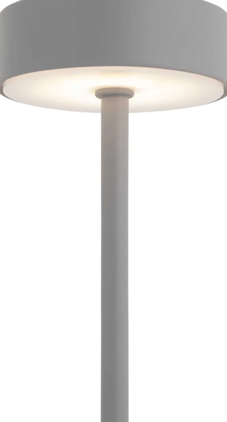 Lampe de table en métal Ganard led (Gris)