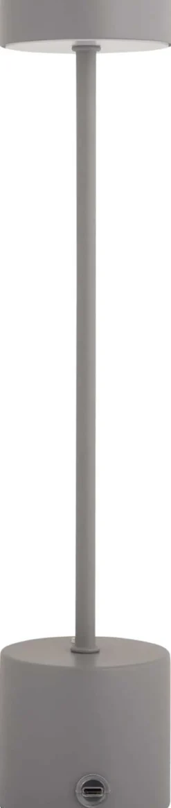Lampe de table en métal Ganard led (Gris)