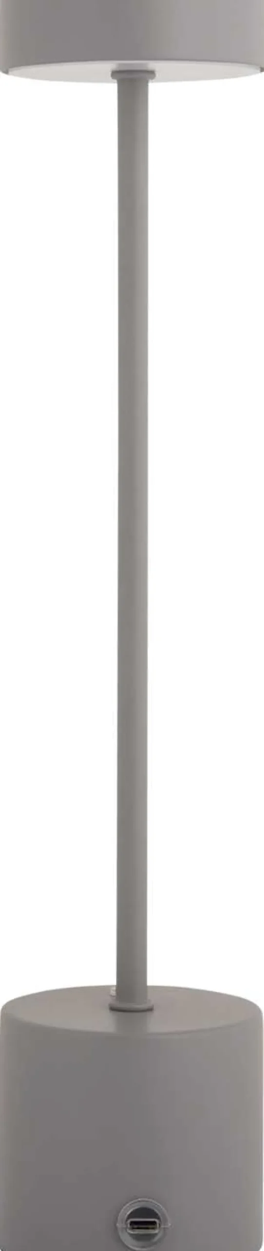 Lampe de table en métal Ganard led (Gris)